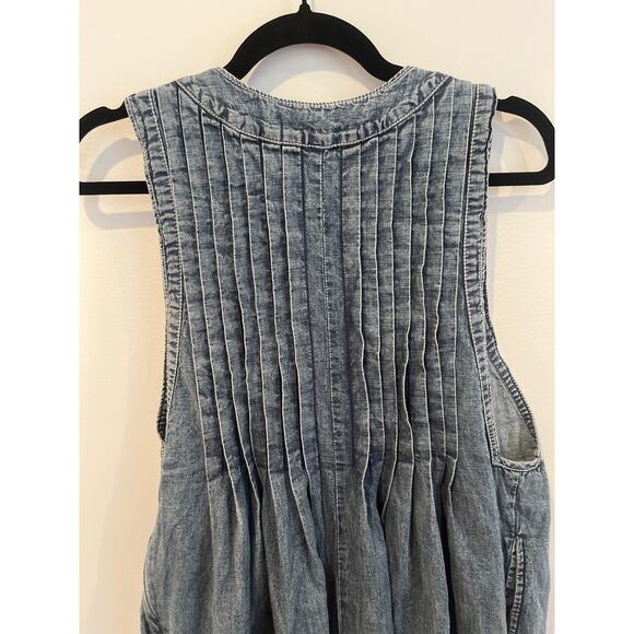Free People Blue Denim Romper - Picture 4 of 5